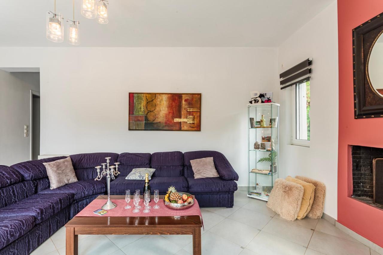 Villa Stymfalia - Luxury Mansion With Private Pool Karteri  Ngoại thất bức ảnh
